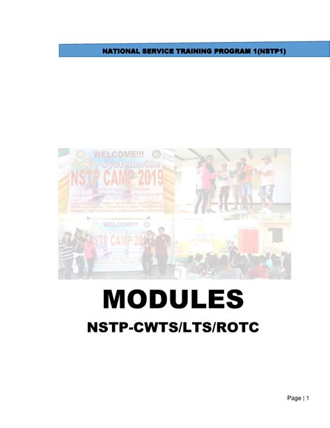 nstp cwts vision|CWTS MODULE 1 .